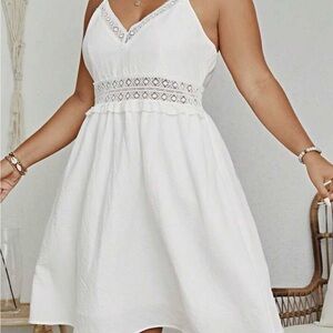 ❤️SHEIN White Sleeveless Mini Dress